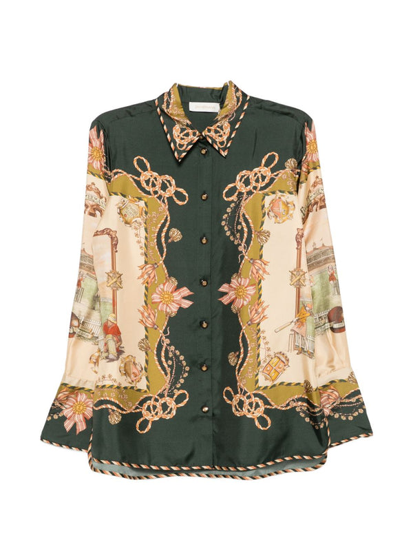 Valiant Printed Silk Shirt