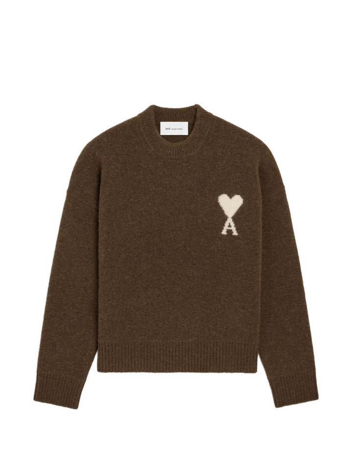 Ami Paris Sweaters - BROWN | 26ef49717dd41db366af438715a7d995f8de4a8c