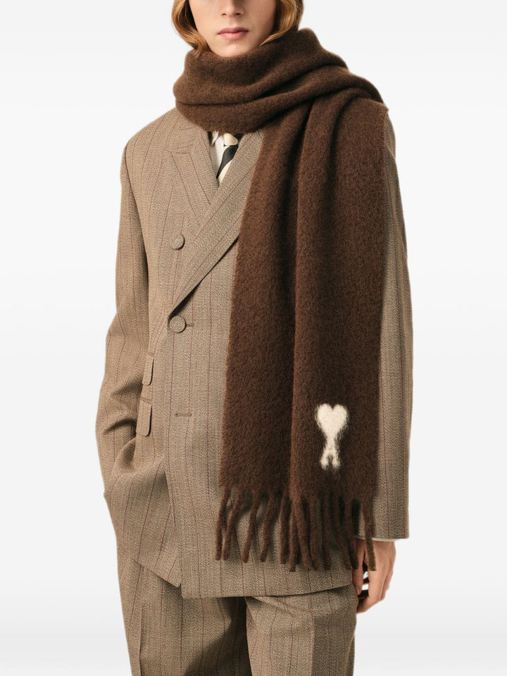 Ami Paris Scarfs - BROWN | 10683a9b207a0b0e4b4bd5a9868a7c3a820235a3