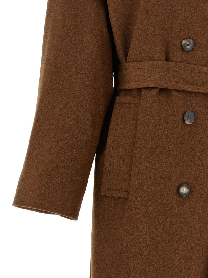 Alberto Biani Coats - BROWN | 764ca1a9bf872cd69947eda6550676f2e5524752