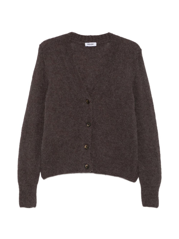 Cardigan a V in Lana