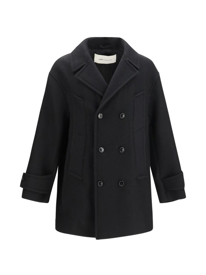 Ami Paris Coats - BLACK | 4d1d4a2f9cdd8d6dd29544c45f33db53905a154a