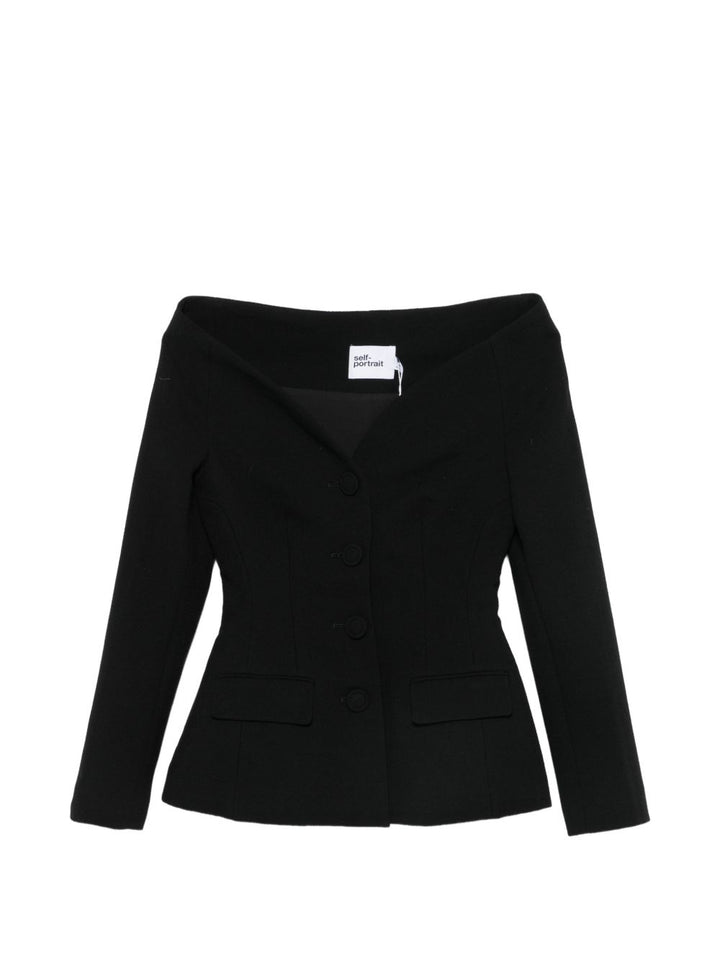 Self-Portrait Jackets - BLACK | d67f754049a366541480d6c810b9f6601e4bbe6c