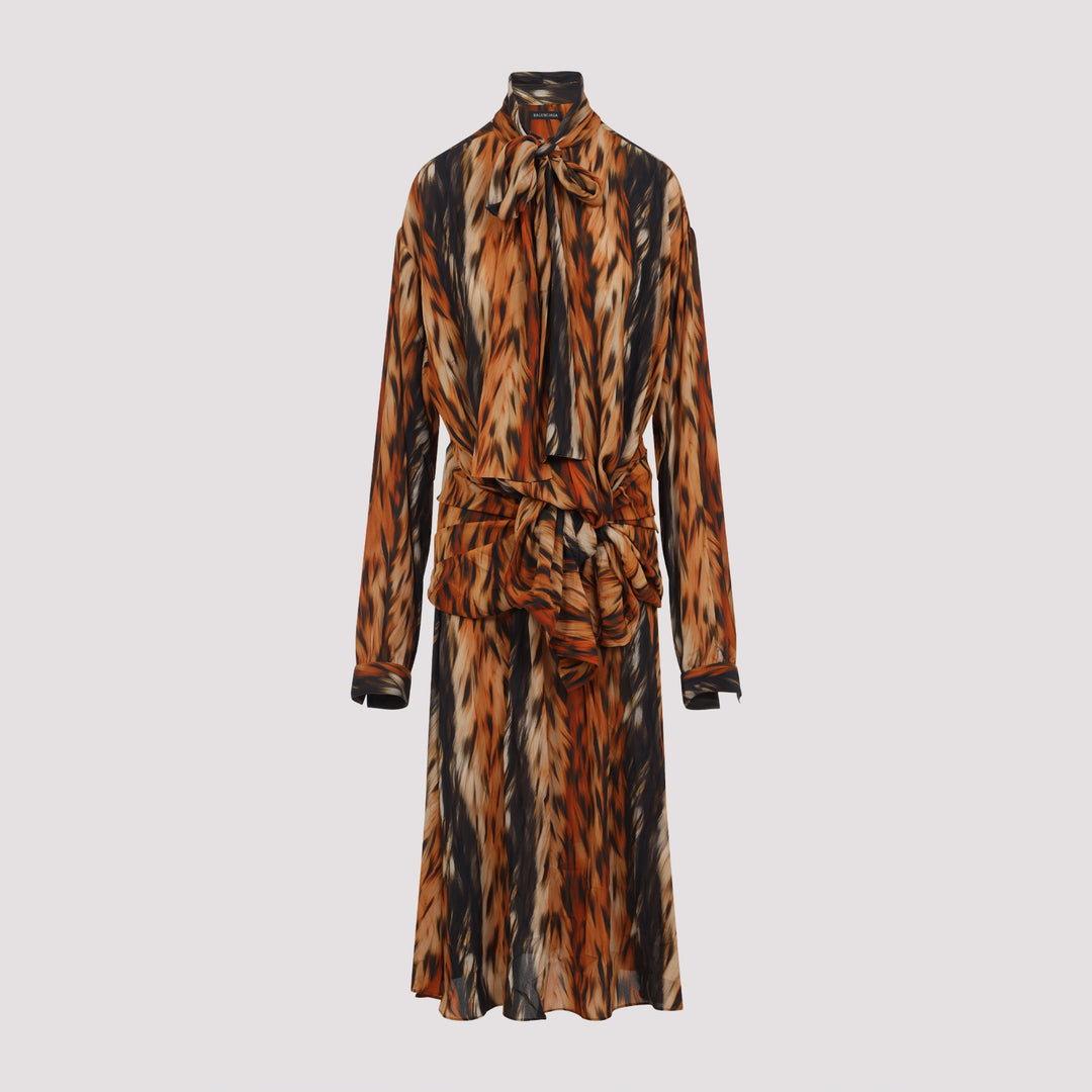 Balenciaga Midi dresses - Marrone | b19dd975d835c2f9e96840b4e66d79392544139a