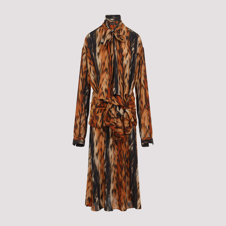 Balenciaga Midi dresses - Marrone | b19dd975d835c2f9e96840b4e66d79392544139a