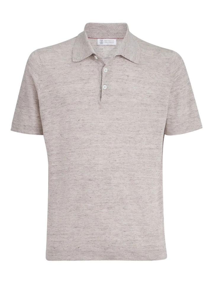 Brunello Cucinelli Polo - Nude & Neutrals | 9101a7d30dcc03e0f59a1b841b45c72c541a0448