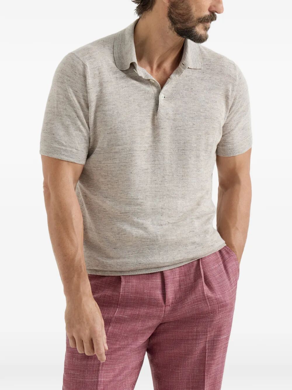 Brunello Cucinelli Polo - Nude & Neutrals | 9a19edd416888a84a3685188249d7b93c2dd222f