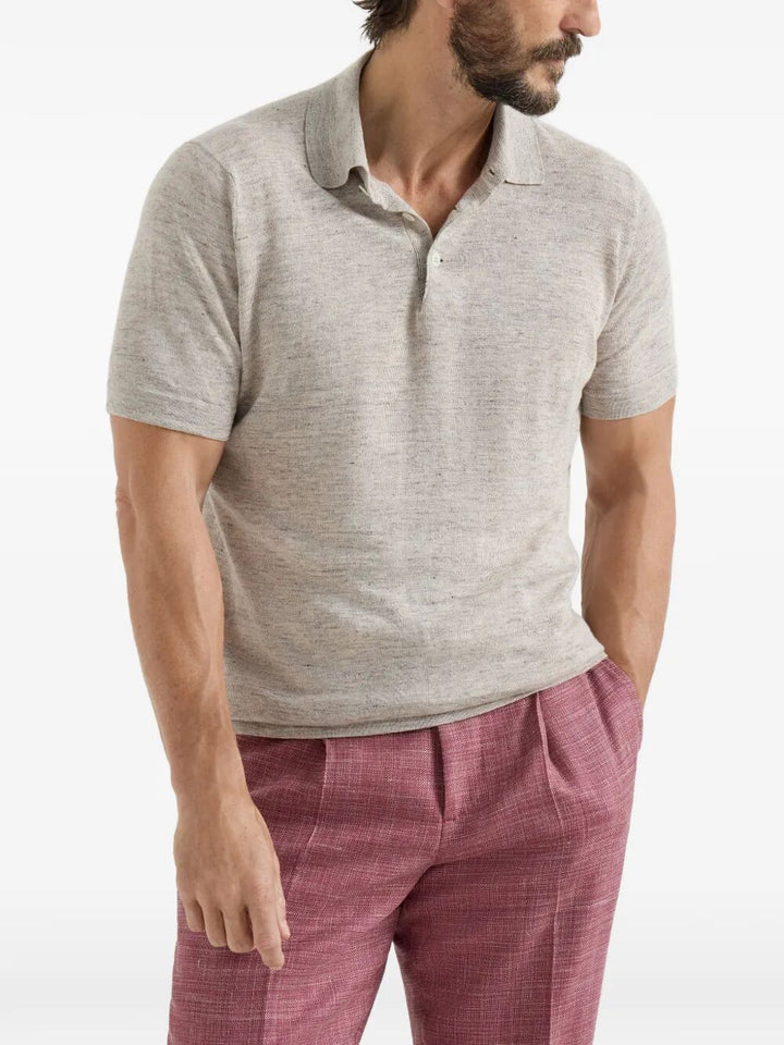 Brunello Cucinelli Polo - Nude & Neutrals | 9a19edd416888a84a3685188249d7b93c2dd222f