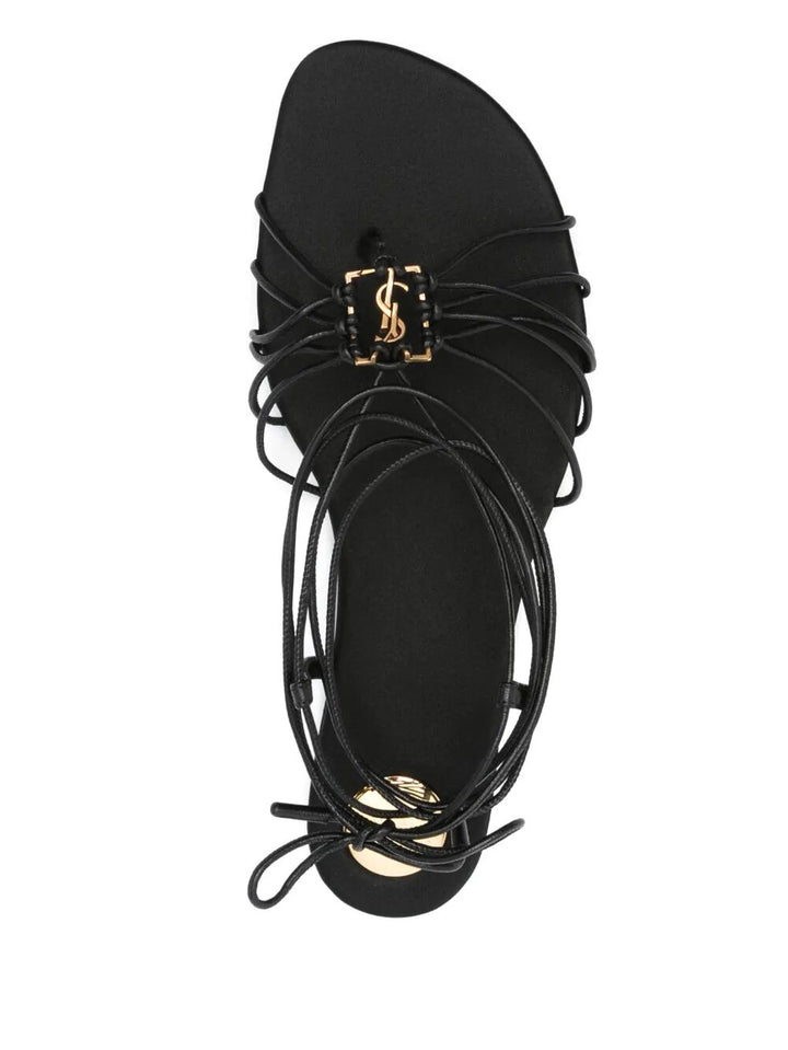 Saint Laurent Paris Sandali - Nero | d7482f328a29f080ba8c46b910bf2d5740e8f88c
