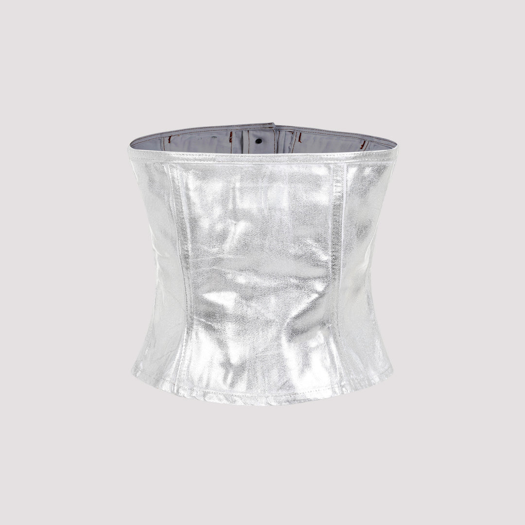 Ganni Top - Metallic | b37704081b311faf7fd851d3b86c6ec07e69caf7