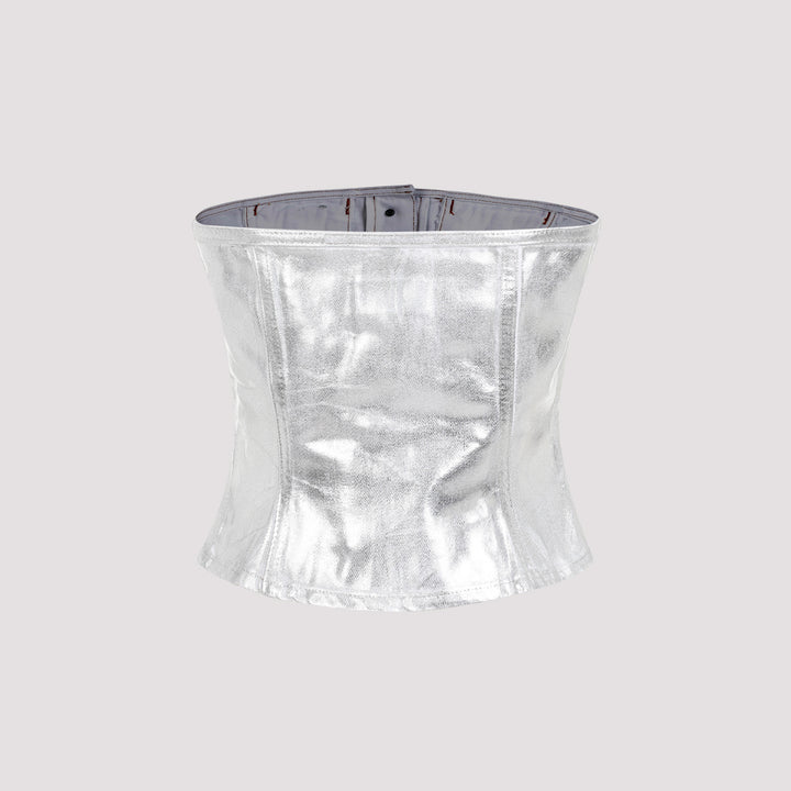 Ganni Top - Metallic | b37704081b311faf7fd851d3b86c6ec07e69caf7