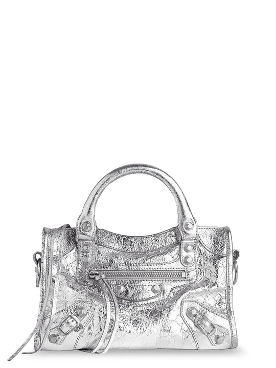 Le City Mini Metallic Leather Crossbody Bag
