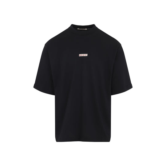 Black Cotton Logo T-Shirt