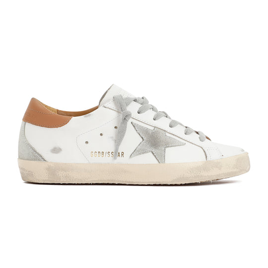 White Ice Light Brown Super Star Calf Leather Sneakers