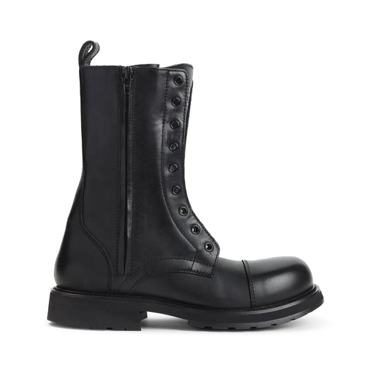 Black Truck Leather Boots