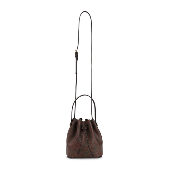 Brown Arnica Small Cotton Bucket Bag