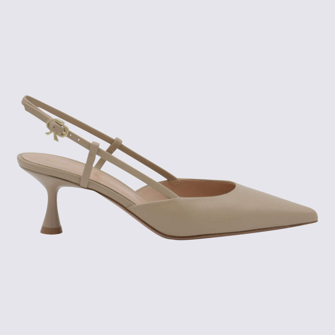 Gianvito Rossi With Heel - SAND | 480c5d7b10bcf2e7c77eb8614f2f85497a132c43