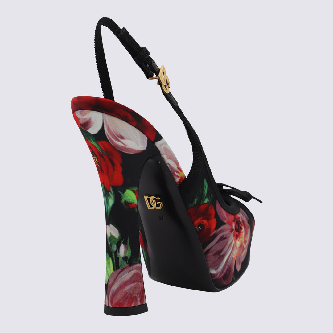 Dolce & Gabbana With Heel - NERO/FIORI | bd687a88e3a0528582e5365485a12e17cbccfe72