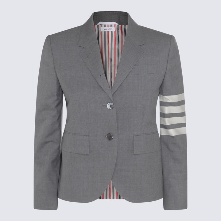 Thom Browne Jackets - MED GREY | f534b51b13bcd6171e08038c2ca05b6023a6a899