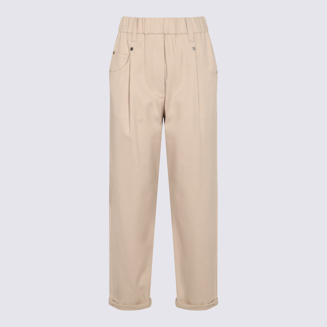 Brunello Cucinelli Trousers - Light and natural | 8cc4af6027dbde054aeb2baaeef4f24cb97220b8
