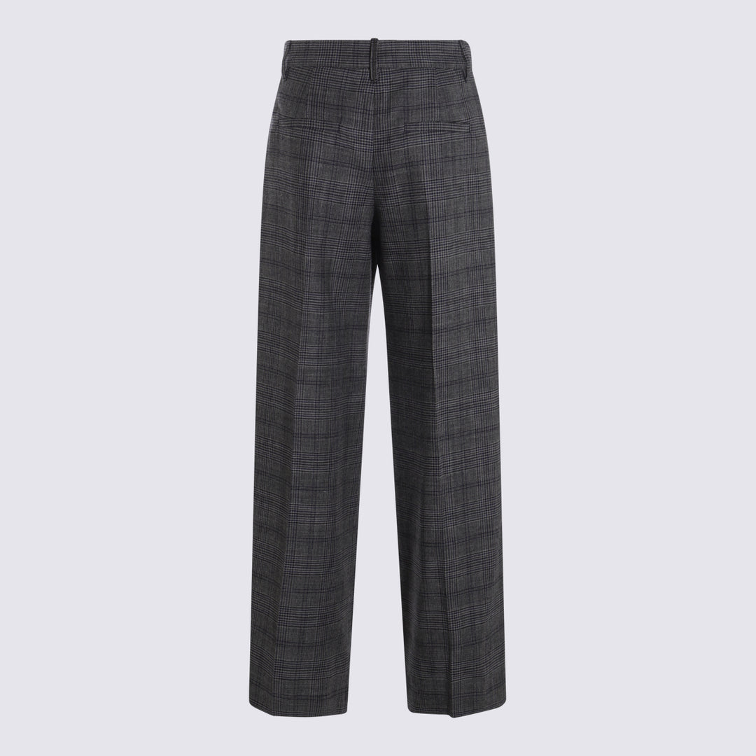 Brunello Cucinelli Trousers - BLUE/GRIGIO | cc17fa53e78715cded9efb55b9fc84956d1c4083