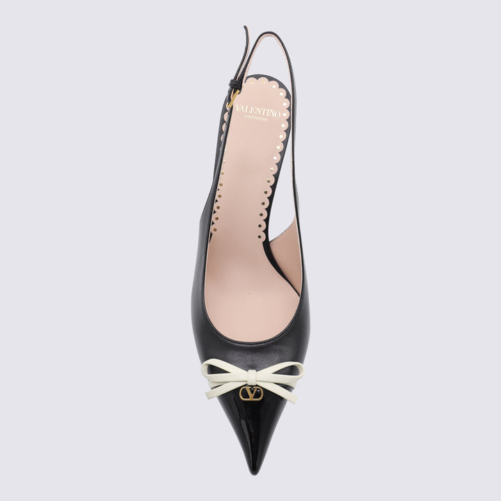 Valentino Garavani With Heel - NERO/IVORY | 8e3ad9abe28b59127d2f43900e2513be2dfb5556