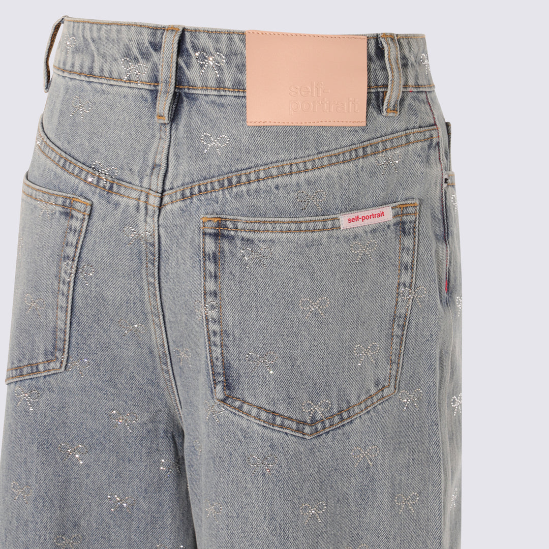 Self-Portrait Jeans - Blue and green | 1e53ae8311820308f7f8db4a445fad6340be83f3