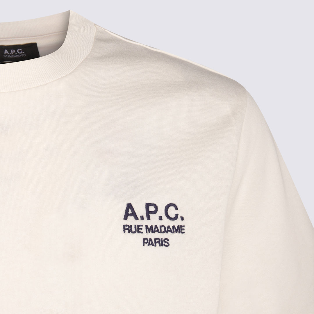 A.P.C. T-shirts and Polos - WHITE/DARK NAVY | 608dcb48b0910d7806260cee7e18f76392e8a5bb