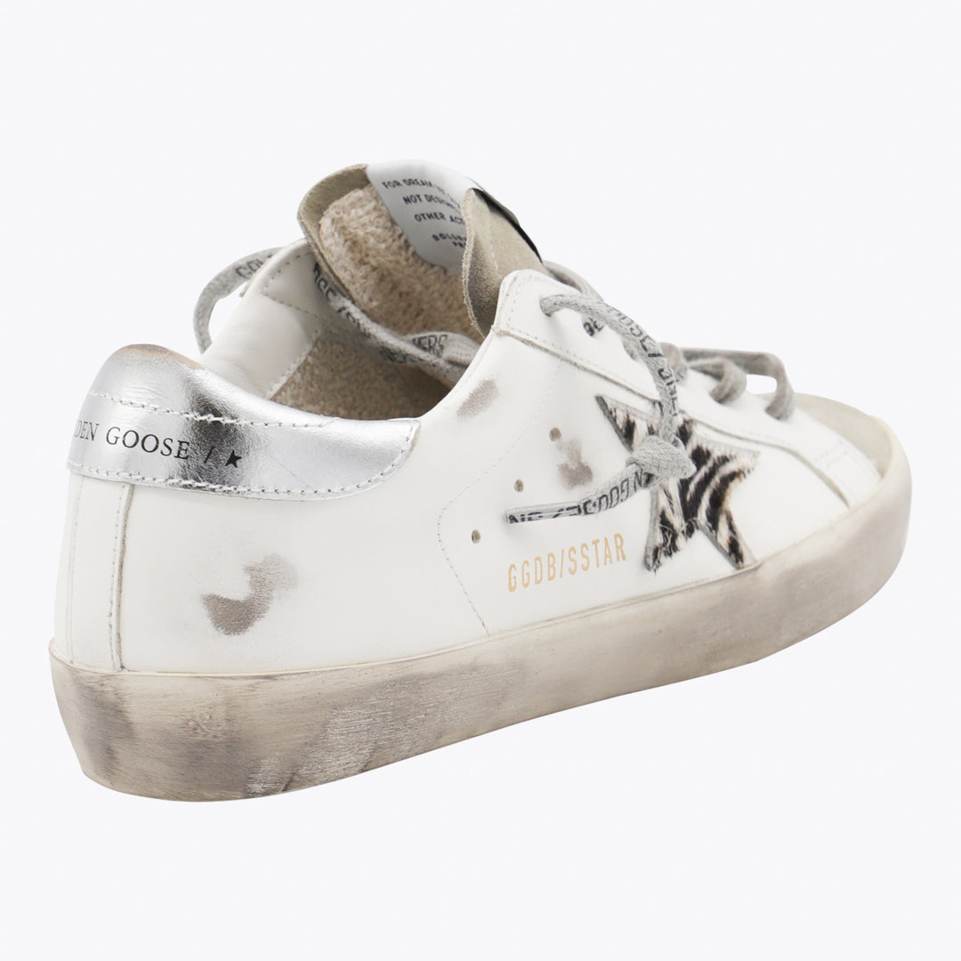 Golden Goose Sneakers - WHITE/WHITE BLACK ZEBRA/SILVER | 01c2d60baeb3654bd2c80e475376d7b5b80977e0
