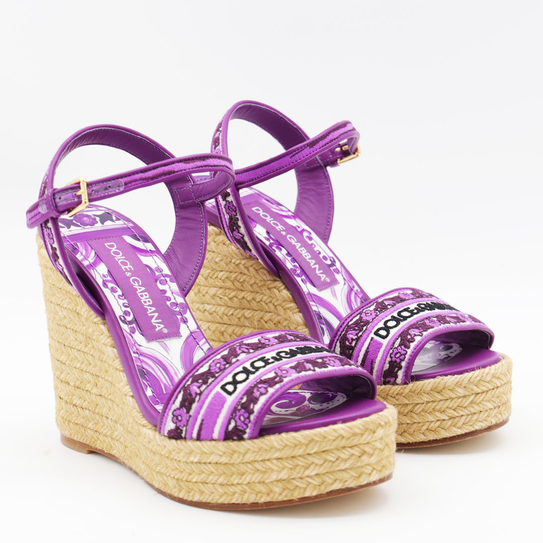Dolce & Gabbana Flat shoes - MAIOLICA VIOLA | 2cecae8936cb56e18bb83fad1f6873b956cc01b3