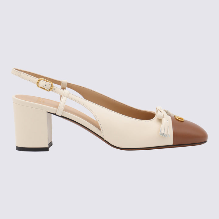 Valentino Garavani With Heel - BUTTER WHITE/TOBACCO | acdfebb39272709ba539d150a8ccf62719f79104