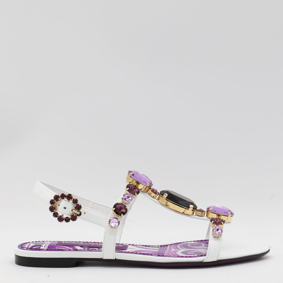 Dolce & Gabbana Sandals - MAIOLICA VIOLA | 0820644d0cf9e02e5efb9978b72c0141817b9d09