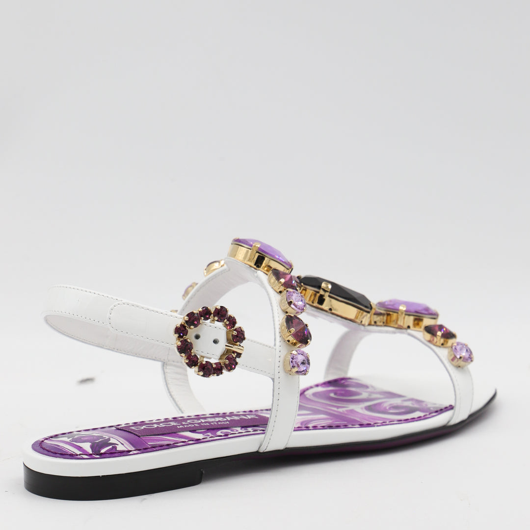 Dolce & Gabbana Sandals - MAIOLICA VIOLA | 83d7a3cc81f69f0867337010b47211f103f852ec
