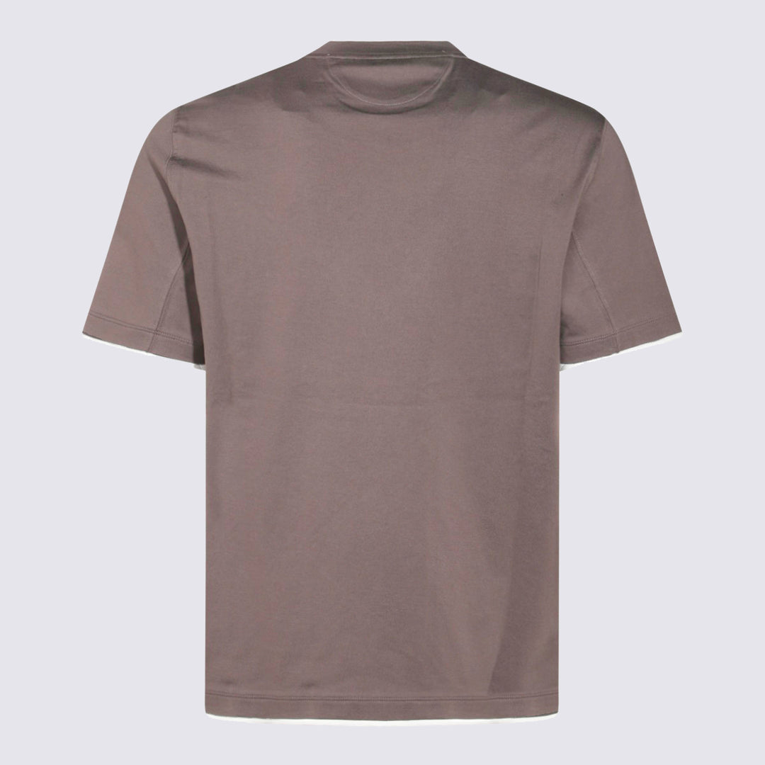 Brunello Cucinelli T-shirts and Polos - Marrone | b3c72349db7e0e2af7567e4f56157fe8637a5aa7