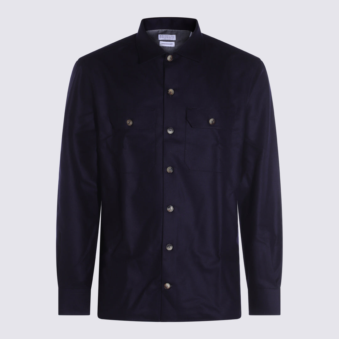 Brunello Cucinelli Shirts - Blue and green | 9d0e0a72656250edafec5a90bf490cadd4a6c10d