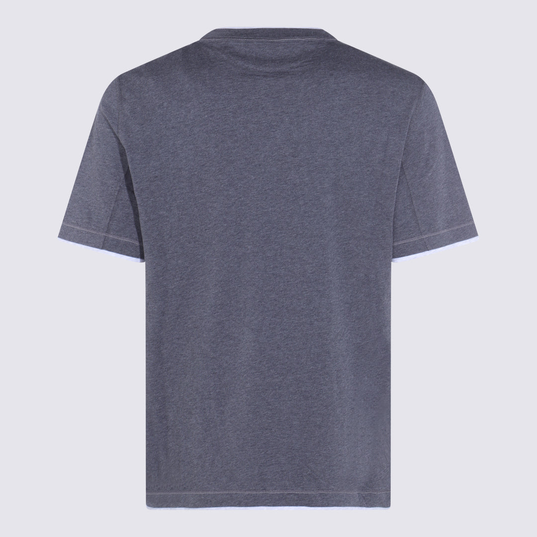 Brunello Cucinelli T-shirts and Polos - Blacks and greys | 0f492cba01c5130fd586094c28dc165897274d73