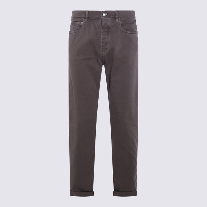 Brunello Cucinelli Trousers - Marrone | eede7596748ec6fcc4038fdac45721075e2dac69