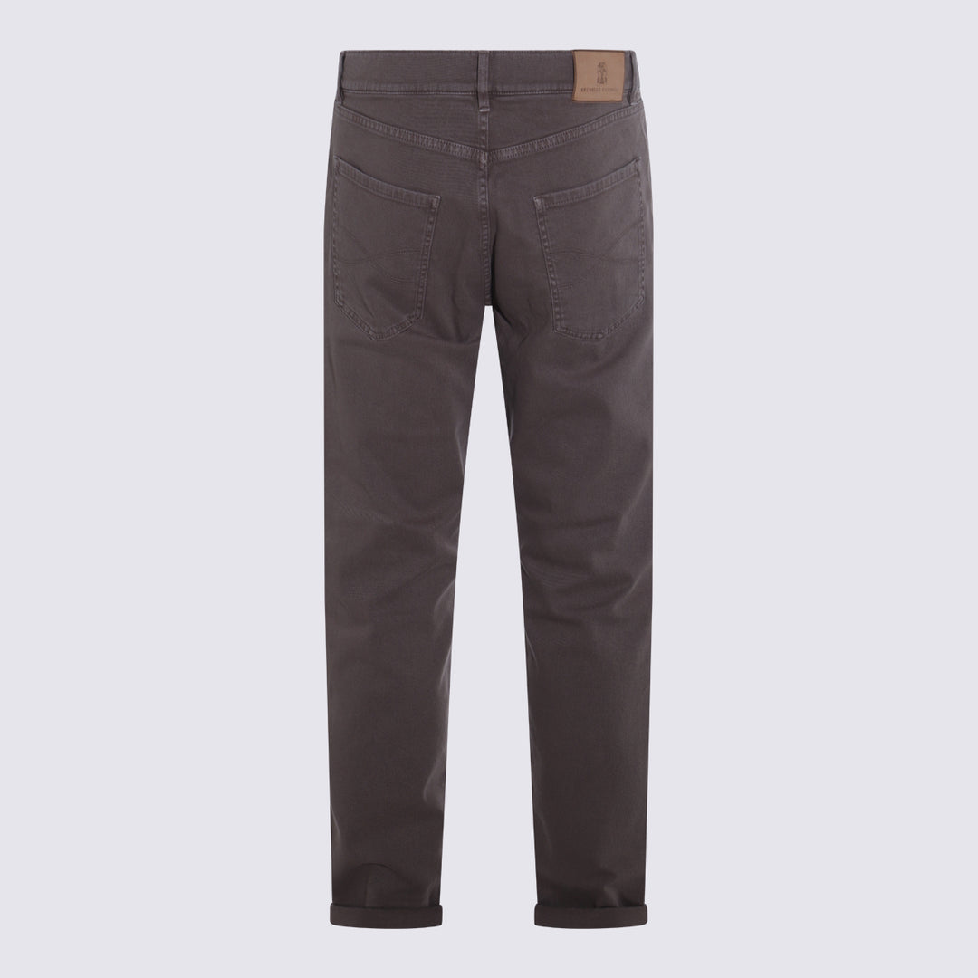Brunello Cucinelli Trousers - Marrone | cb96647cabaf86cef84410ca9cf05700261377f6