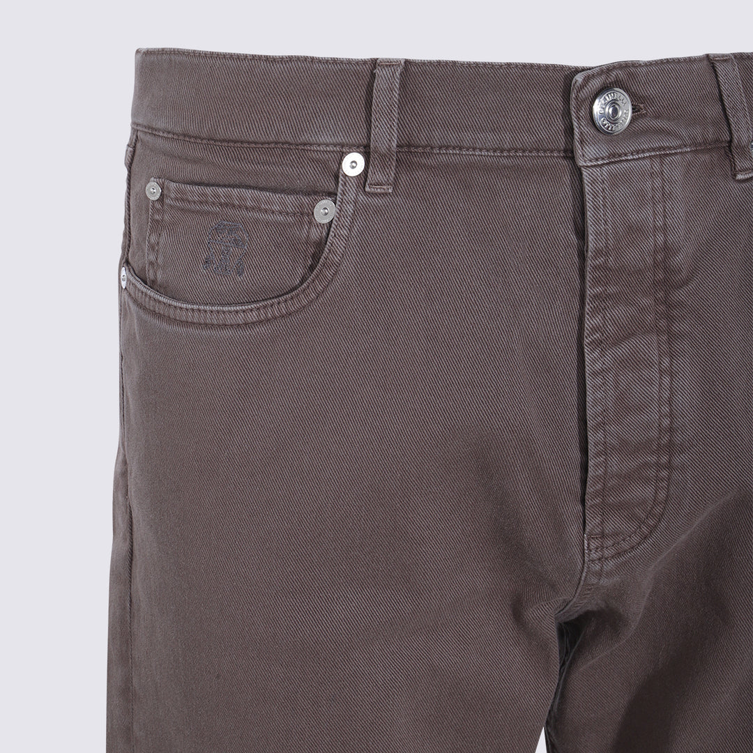 Brunello Cucinelli Trousers - Marrone | 4787b52de4e36df718eba808ef7748735c9f361f