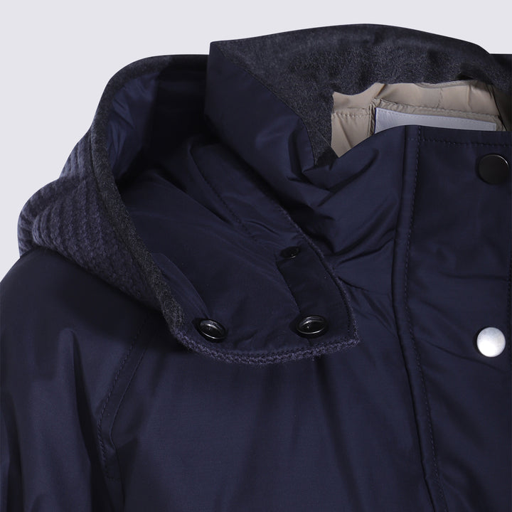 Brunello Cucinelli Coats - BLU PROFONDO | 365dd206af4b22771f1521e7fb3cf85827d8b605