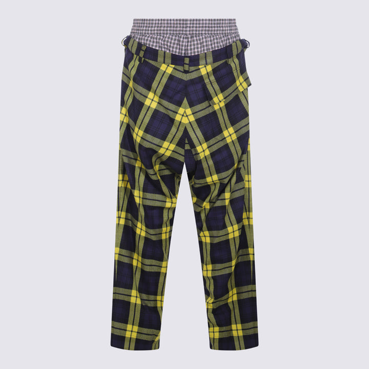 Vivienne Westwood Trousers - NAVY/YELLOW | 737ab0ca9898628cca3ff44b55da1afbc6068813