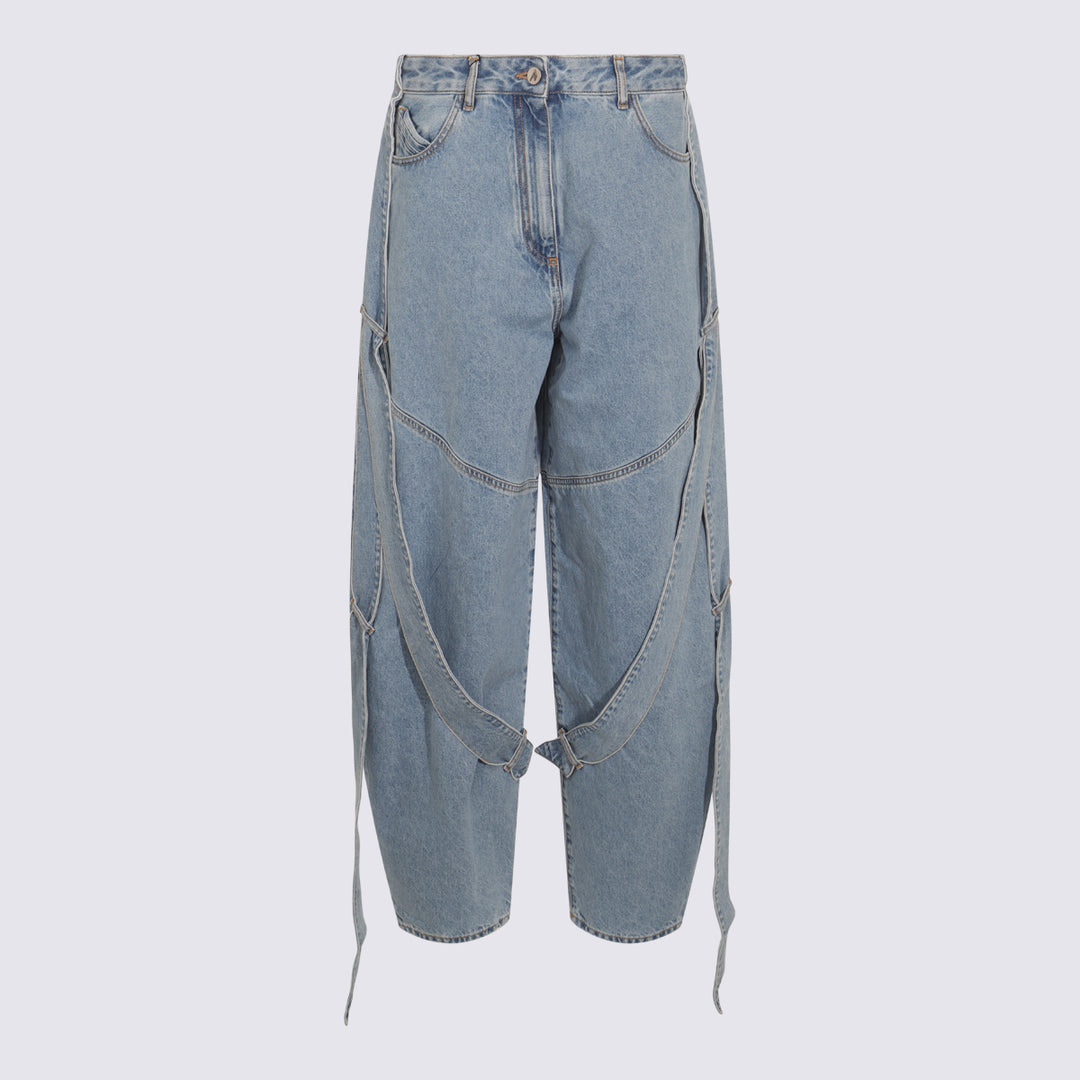 The Attico Jeans - Blue and green | 707421409d69105861d13de888bfe745e9152731