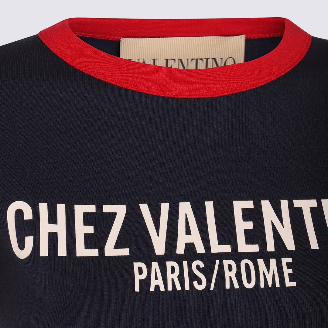 Valentino T-shirts and Polos - INDACO/PARIS/AVORIO | 9bc8b016db5cd0104d2dc5b8cea867e1397cf053