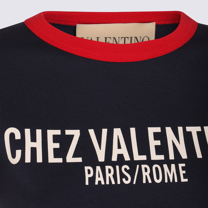 Valentino T-shirts and Polos - INDACO/PARIS/AVORIO | 9bc8b016db5cd0104d2dc5b8cea867e1397cf053
