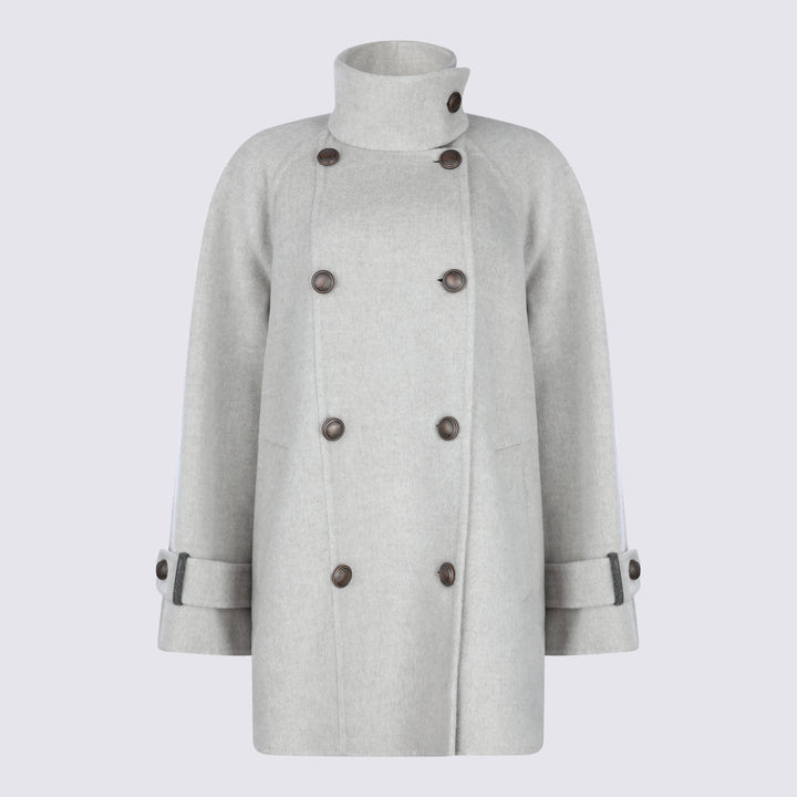 Brunello Cucinelli Coats - BEIGE FREDDO | eb029589f357636fcd36a0c97c59f8832255059b