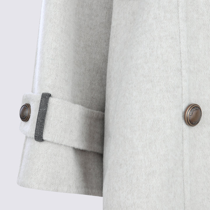 Brunello Cucinelli Coats - BEIGE FREDDO | 578f8326e6b5b7fccec6def84b8caa9fa883a3eb