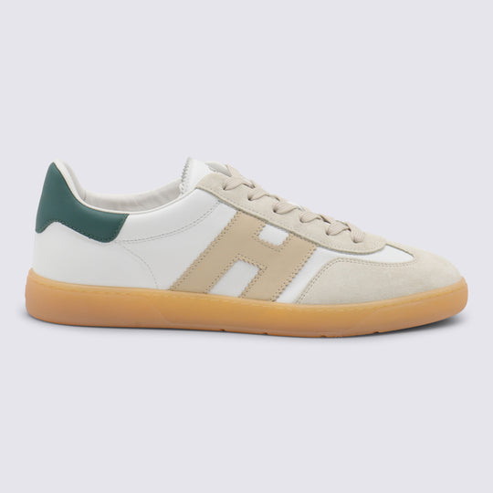 Sneakers White-Beige-Green