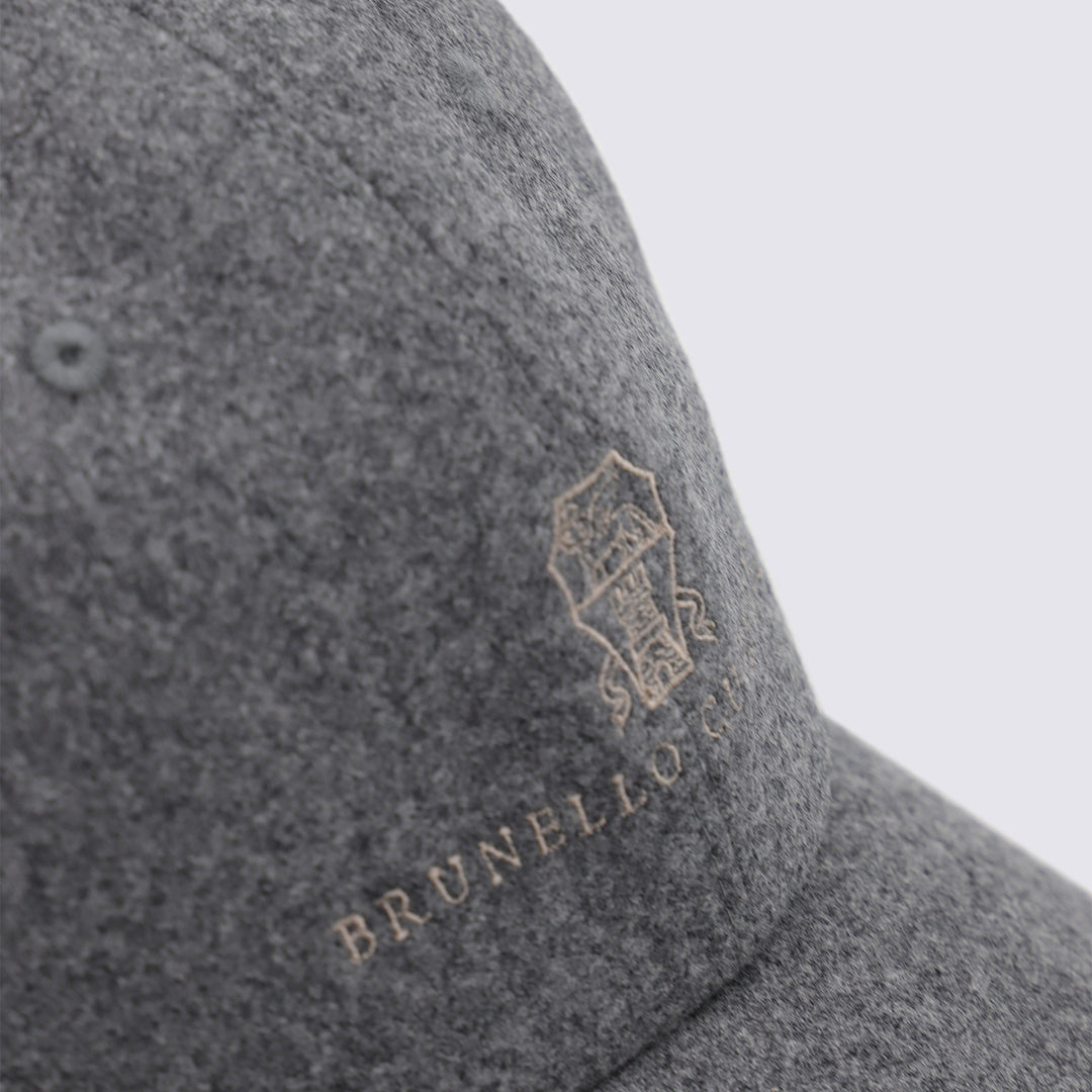Brunello Cucinelli Hats - Grigio medio | 711bb632aa184ea9ead3765cd1ee810474bc0f9c
