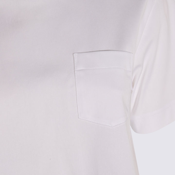 Sacai T-shirts and Polos - WHITE/BLUE STRIPE | 83463cc7b378b7fbdb36278529af30090bad1a7e