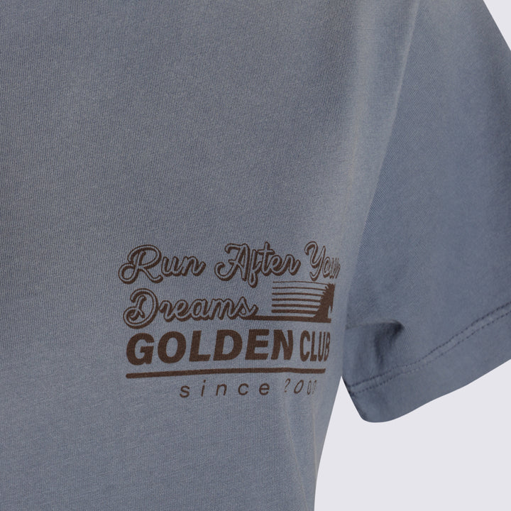 Golden Goose T-shirts and Polos - CHINA BLUE | bb86a45da4d97459c46f089f1c1cd77dac3f66dc